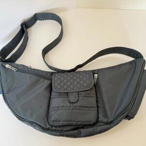 Lug Boomerang Gray Sling Bag Crossbody Purse